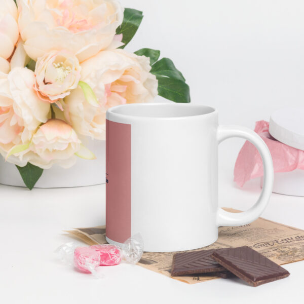 White glossy mug